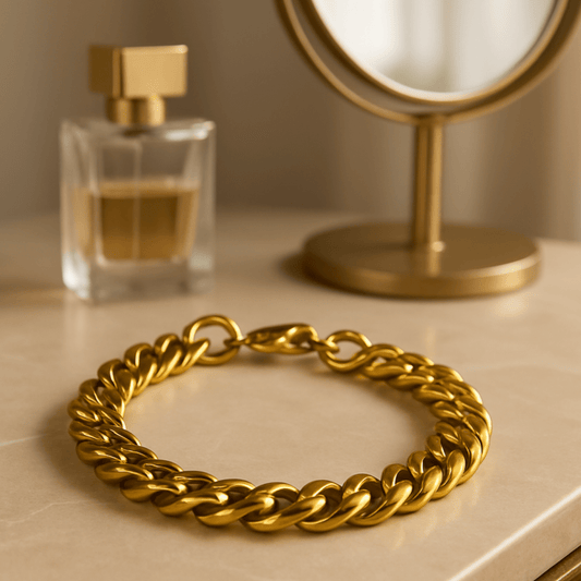 Armored Chain Bracelet - Adjustable Stainless Steel Punk Elegance for All Occasions 0