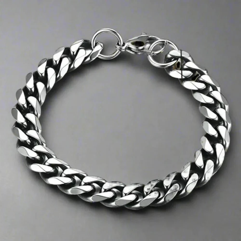 Armored Chain Bracelet - Adjustable Stainless Steel Punk Elegance for All Occasions 6