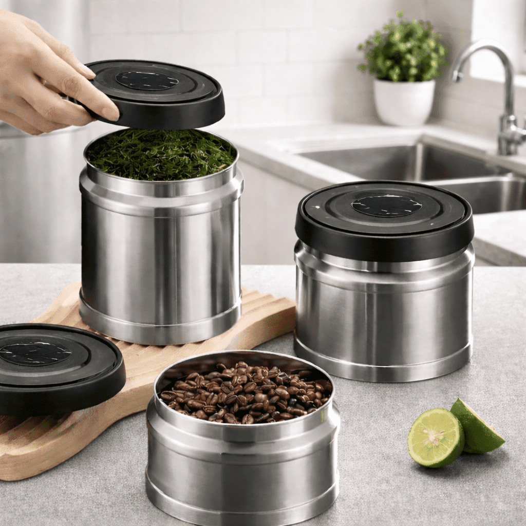 AROMAVAULT – Vacuum-Sealed Freshness for Coffee & Dry Foods