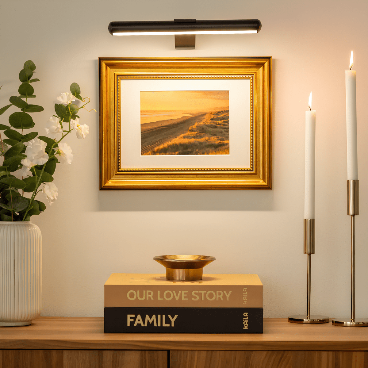 ArtGlow Lampada da parete a LED - Illuminazione wireless per arte e decorazione