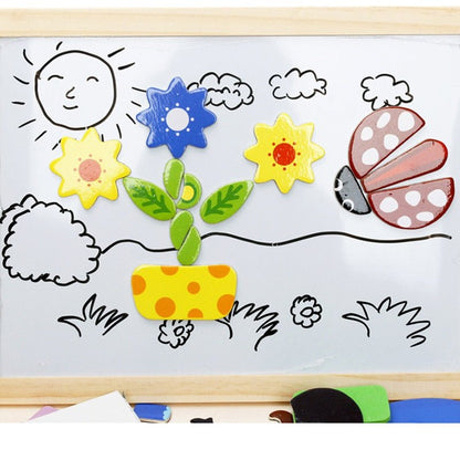 ArtMagnet Board - Montessori Houten Magnetisch Tekenbord voor Kinderen - Creativiteit & Leren