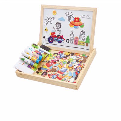 ArtMagnet Board - Montessori Houten Magnetisch Tekenbord voor Kinderen - Creativiteit & Leren