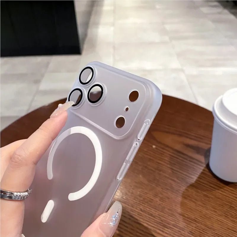 Ultra Thin Matte Clear MagSafe Phone Case for iPhone 14, 13, 11 Pro Max 4
