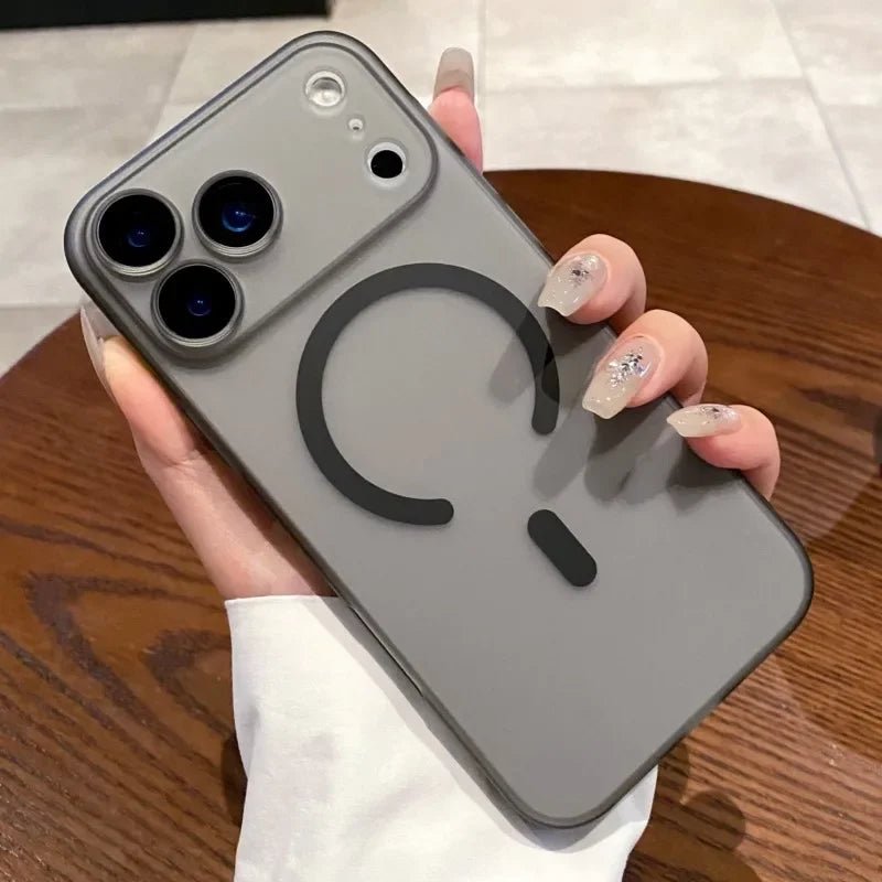 Ultra Thin Matte Clear MagSafe Phone Case for iPhone 14, 13, 11 Pro Max 0