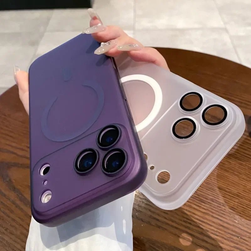Ultra Thin Matte Clear MagSafe Phone Case for iPhone 14, 13, 11 Pro Max 1