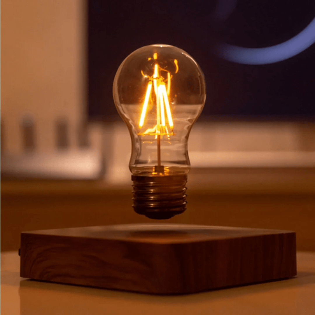 LumiGlide Floating LED Bulb | Magnetic levitation light with touch control for modern spaces