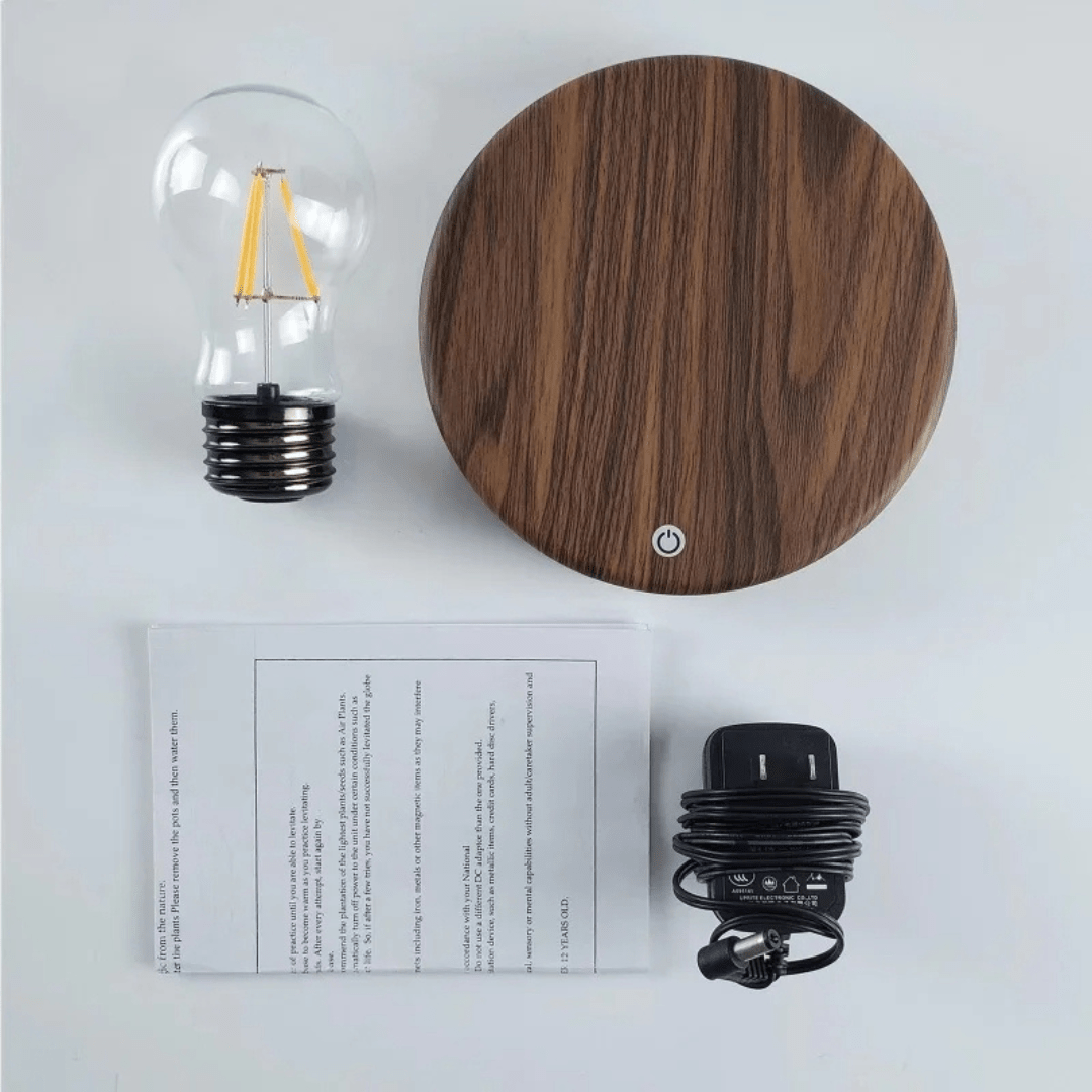 LumiGlide Floating LED Bulb | Magnetic levitation light with touch control for modern spaces