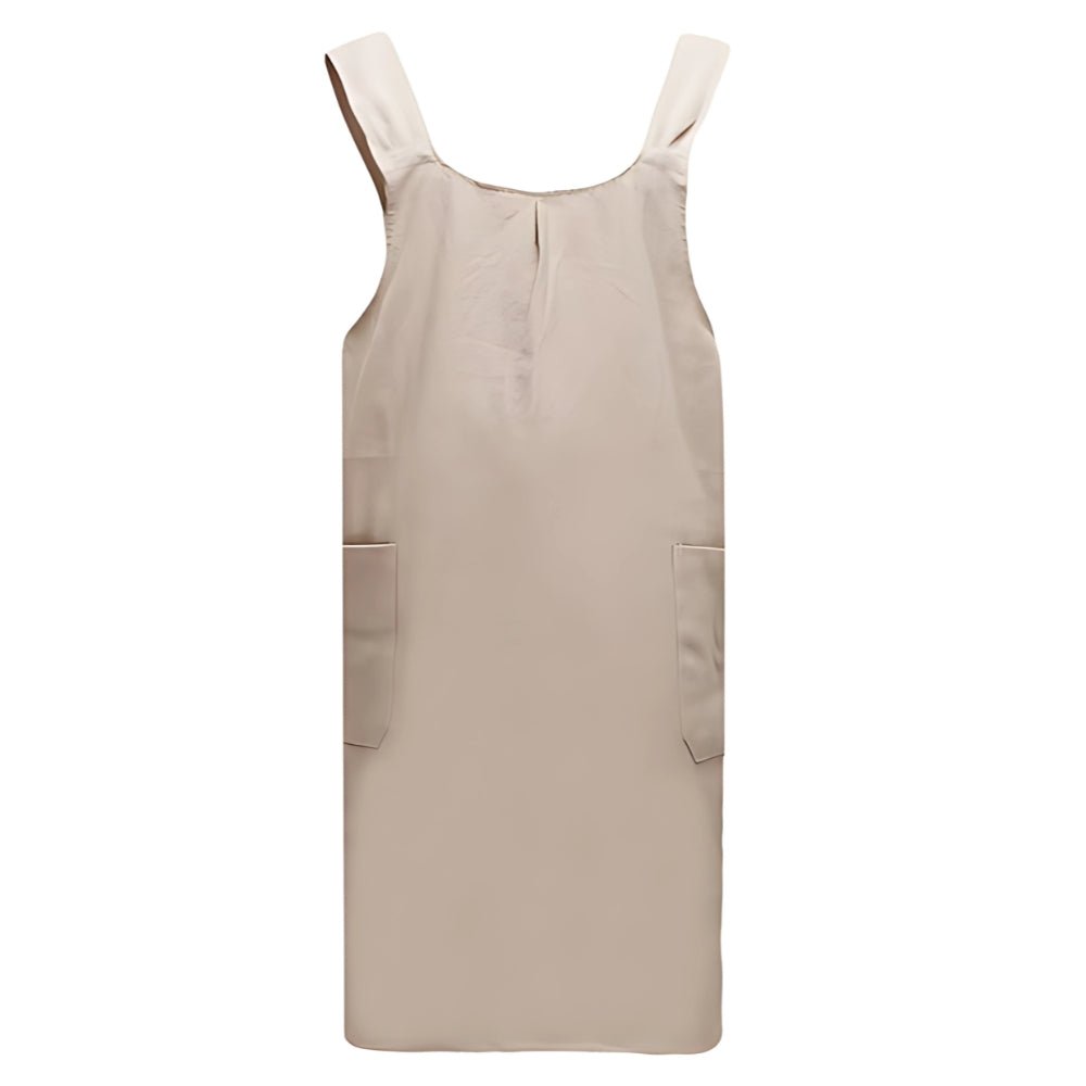 Nari Korean-Inspired Cross-Back Apron Dress with Pockets for Home Baking & Gardening 7