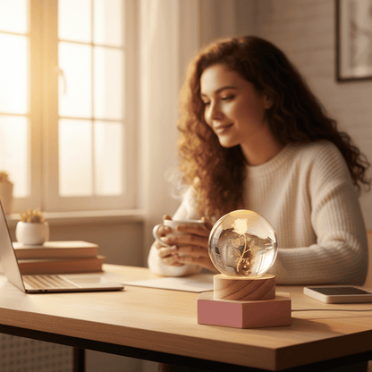 AURASHINE – 3D LED Crystal Lamp for Dreamy Night Ambiance