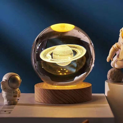 Elegant 3D LED Night Light with Crystal Design for Magical Ambiance 11