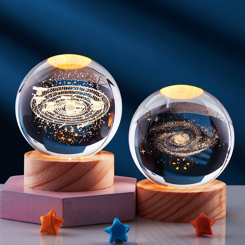 Elegant 3D LED Night Light with Crystal Design for Magical Ambiance 2