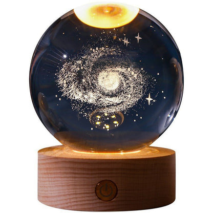 Elegant 3D LED Night Light with Crystal Design for Magical Ambiance 4