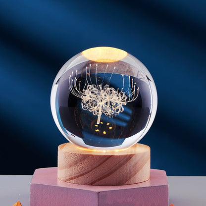 Elegant 3D LED Night Light with Crystal Design for Magical Ambiance 6