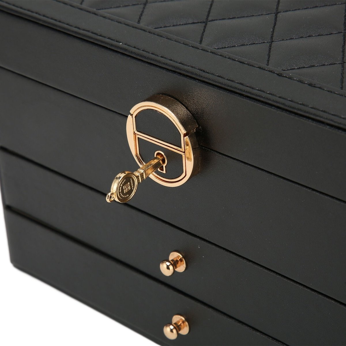 AURELIA BOX – Organizador de joyas de cuero multicapa para almacenamiento con estilo