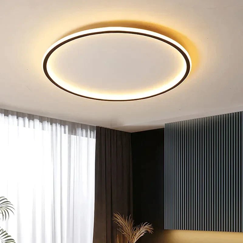 Auroraglobe-Scandinavian LED ceiling lamp for warm, glare-free living light 0