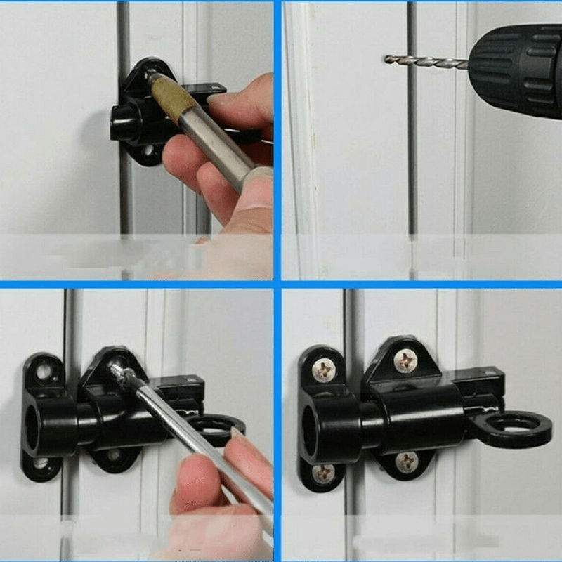 Automatic Spring Lock for Doors and Windows – Corrosion-Resistant Aluminum Alloy, Easy Installation, Versatile Use-4