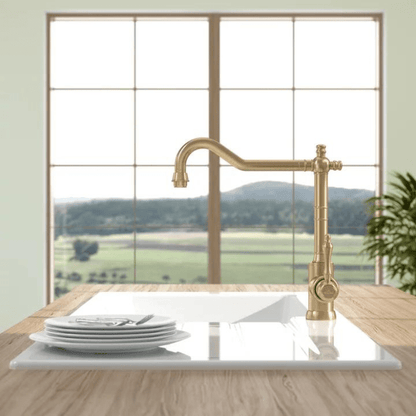  Avia 2.0 Gold kitchen fitting from Villeroy & Boch - nostalgic & shiny for every kitchen-4