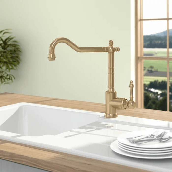  Avia 2.0 Gold kitchen fitting from Villeroy & Boch - nostalgic & shiny for every kitchen-3