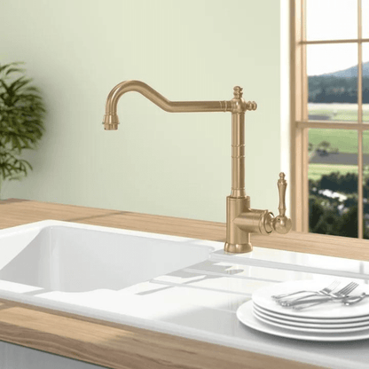  Avia 2.0 Gold kitchen fitting from Villeroy & Boch - nostalgic & shiny for every kitchen-3