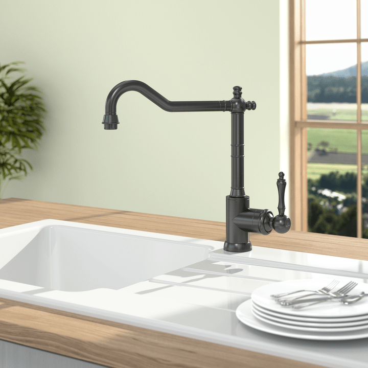  Avia 2.0 nostalgia kitchen fitting - anthracite & stylish for every kitchen-2
