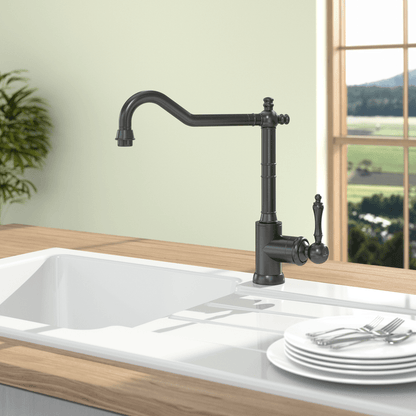  Avia 2.0 nostalgia kitchen fitting - anthracite & stylish for every kitchen-2