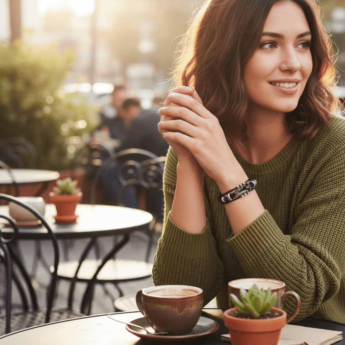 AXECHORD – Gitaar Leren Armband met Vintage-Geïnspireerd Ontwerp