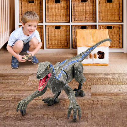 DINOREX – Movable Velociraptor with light & sound for dino adventures