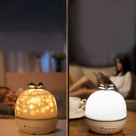 Dreamnova Sphere – Children's Night Light and Star Projector – Soothing Sleep Aid with Remote and Timer