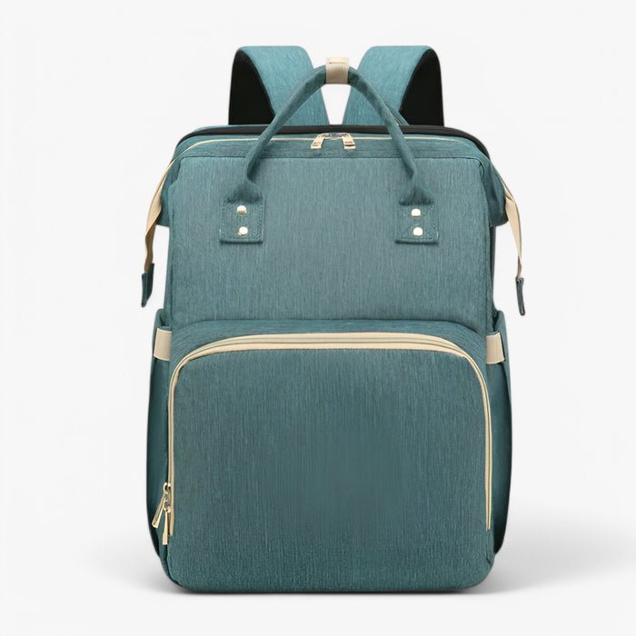 TravelNest - 2-in-1 Diaper Bag with Built-In Baby Bed, Water-Repellent Fabric 1