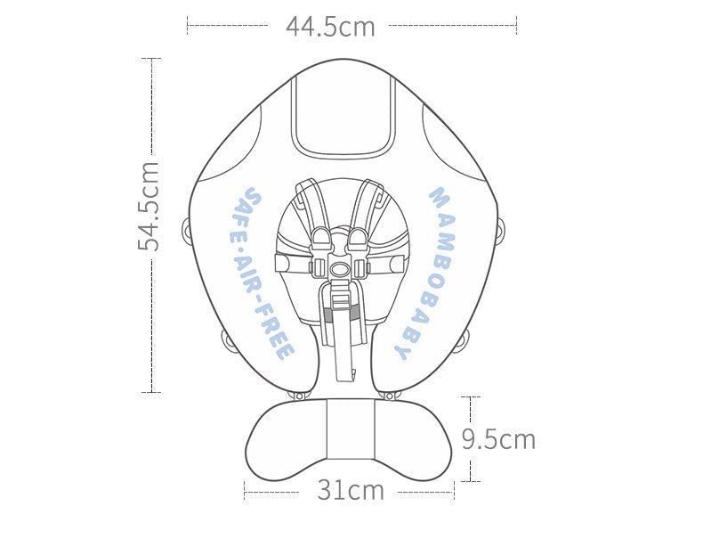 Baby Swim Ring with Canopy - baby swimming ring with sun protection & animal motif for safe splashes in summer 3