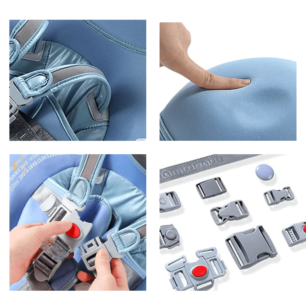 Baby Swim Ring with Canopy - baby swimming ring with sun protection & animal motif for safe splashes in summer 2