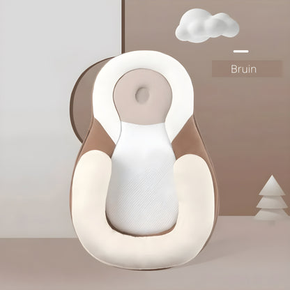 Nestlenap Babykussen - Ergonomisch kussen voor pasgeborenen om veilig te slapen en een plat hoofd te voorkomen - Ademend en zacht comfort