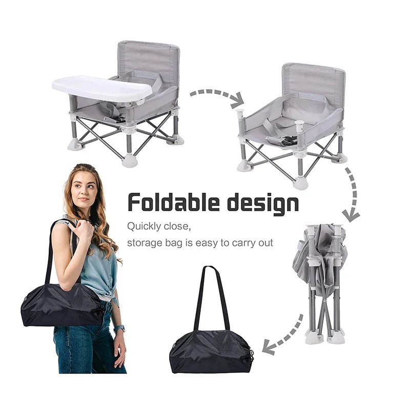 BabyGo Seat – Portable Folding High Chair for Safe and Comfortable Seating Anywhere