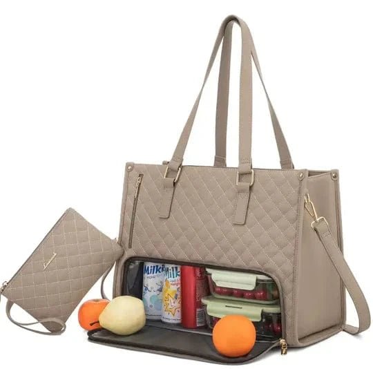 BAGSBALL 2-in-1-Elegant shopping bag with integrated insulating compartment & large storage space 3