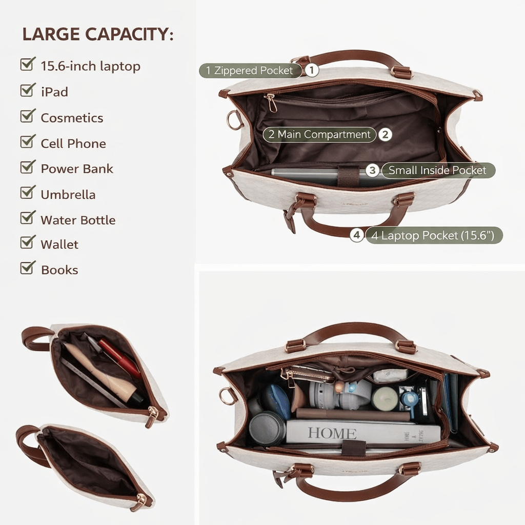 Bagsball 2-in-1 - Stijlvolle draagtas met geïsoleerd lunchvak