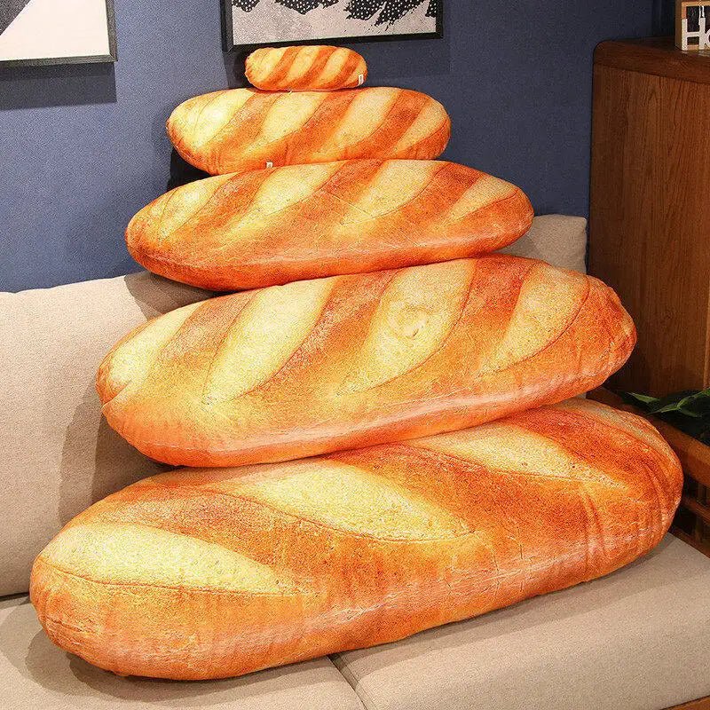 BAGUETTINA – Cuscino Morbido a Forma di Pane Francese per un Comfort Accogliente
