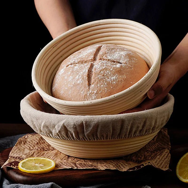 CRUSTORA – Handmade Rattan Proofing Basket Oval & Round for Perfect Bread Texture 0
