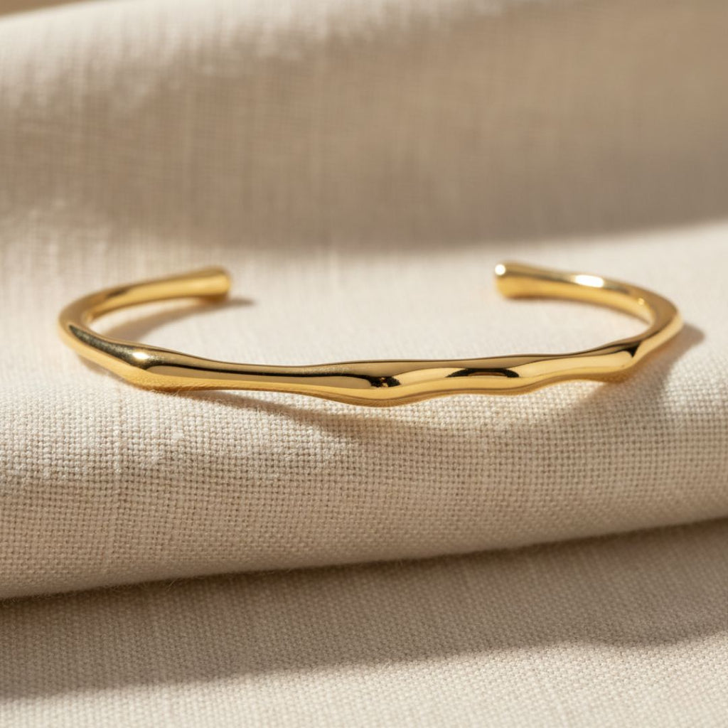 Gouden Driftwood Flow Armband