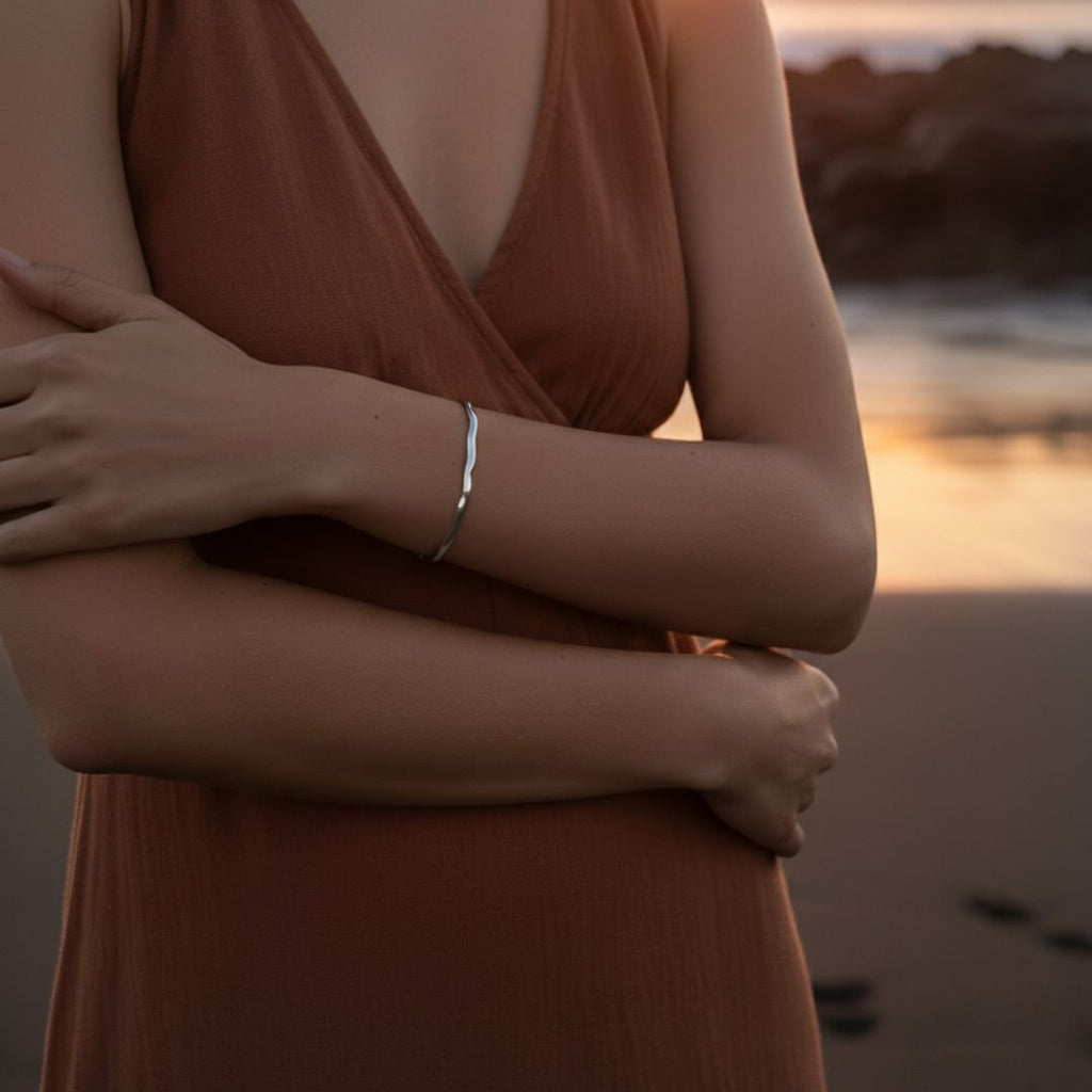 Gouden Driftwood Flow Armband