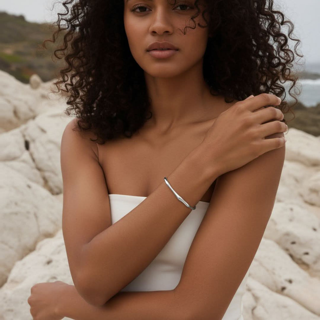 Gouden Driftwood Flow Armband