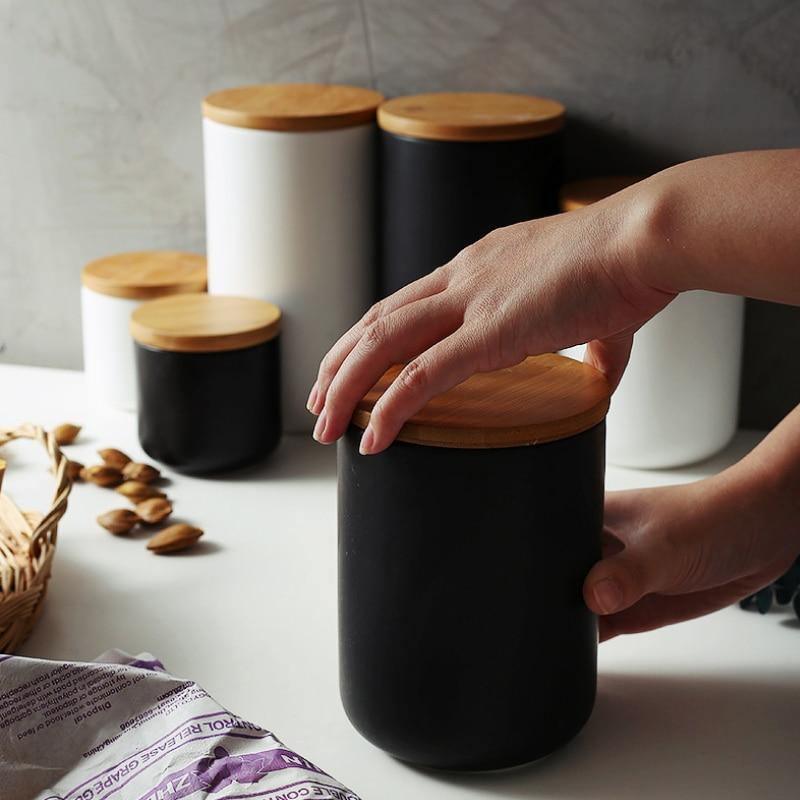 BambooFresh ceramic storage can - airtight & stylish for every kitchen-5