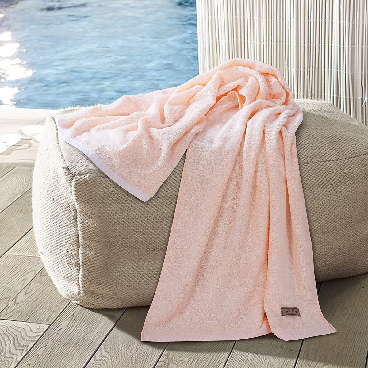 Bambora Pluche Badhanddoek | Extra-zacht bamboestof voor spa, sportschool en thuisgebruik