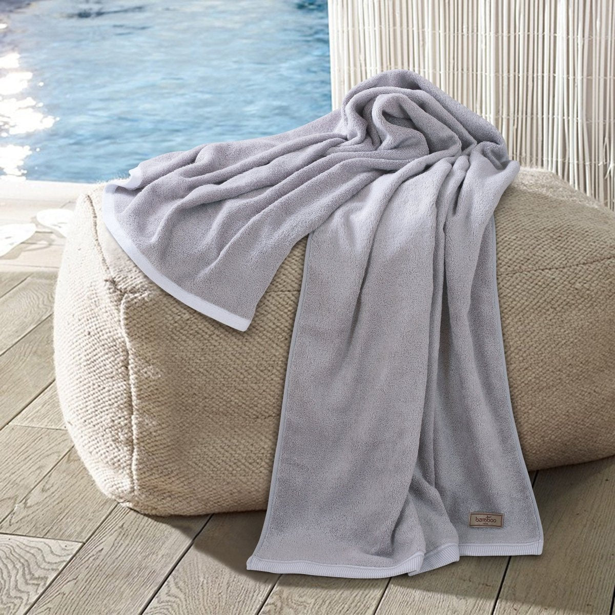 Bambora Pluche Badhanddoek | Extra-zacht bamboestof voor spa, sportschool en thuisgebruik