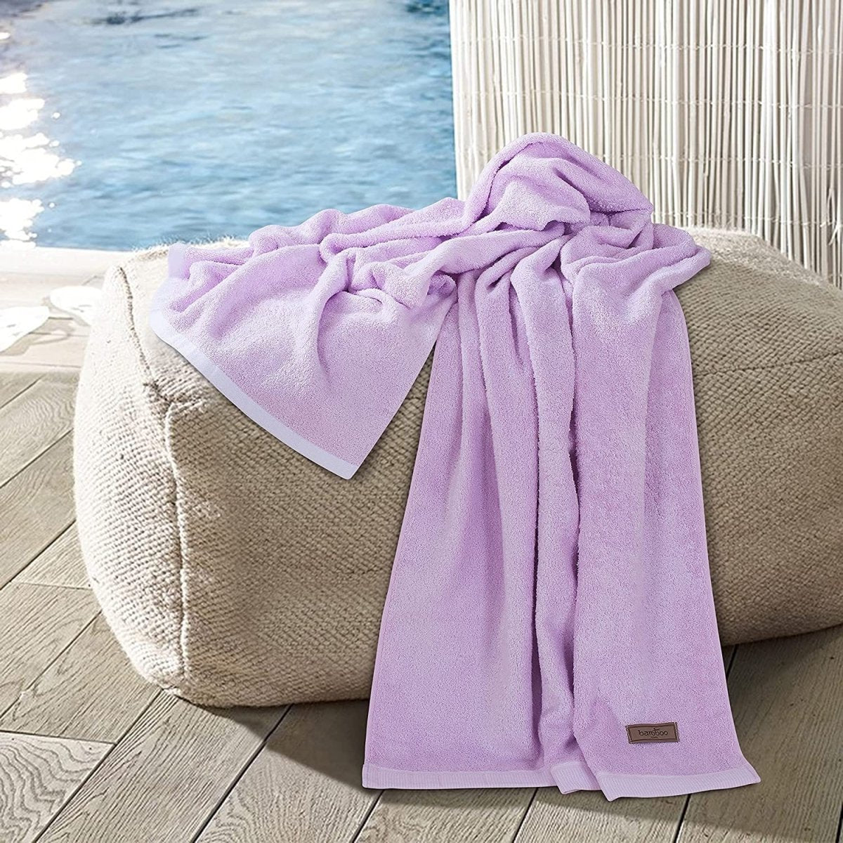 Bambora Pluche Badhanddoek | Extra-zacht bamboestof voor spa, sportschool en thuisgebruik