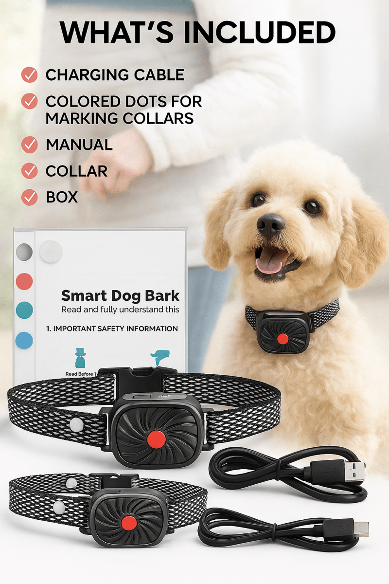BarkLess Nano – Collare delicato antiabbaio per cuccioli e cani di piccola taglia