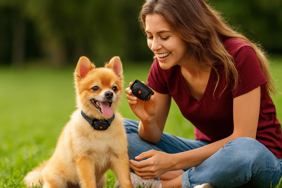 BarkLess Nano – Collare delicato antiabbaio per cuccioli e cani di piccola taglia