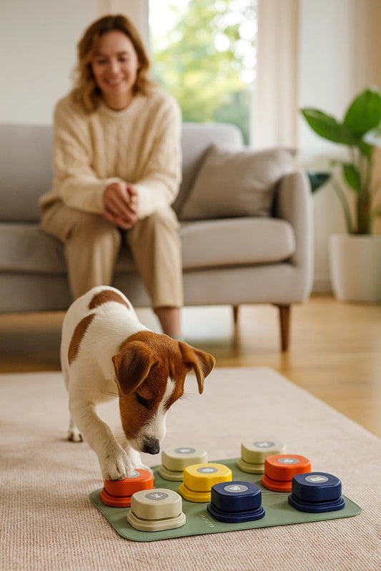 BARKTALK – Botones de voz interactivos para comunicación y entrenamiento de perros