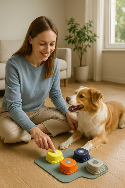 BARKTALK – Botones de voz interactivos para comunicación y entrenamiento de perros