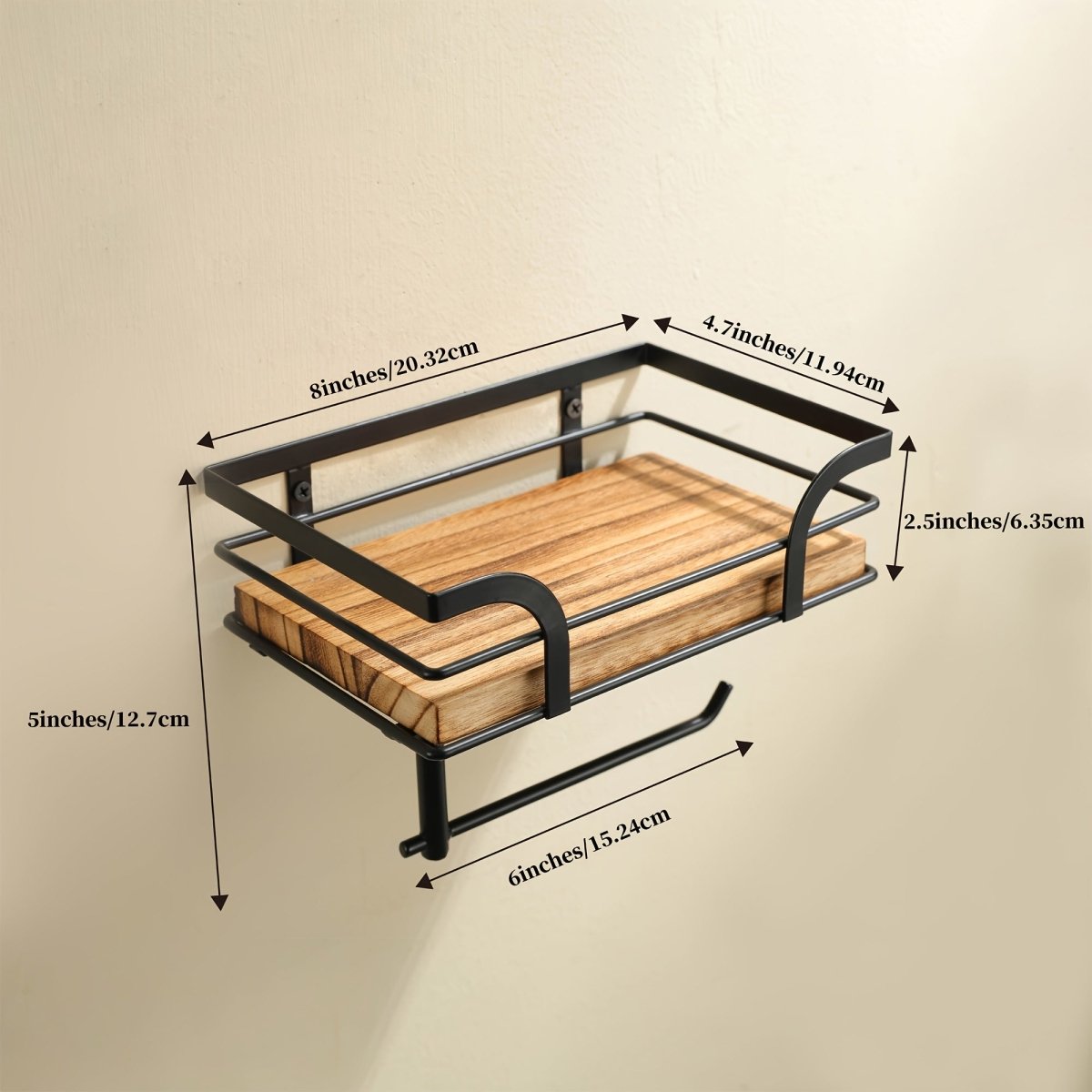 FORGELOFT – Decorative Wrought Iron Wall Rack for Towels & Bathroom Essentials 6
