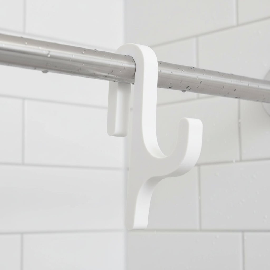 BATHVITRA – Gancio Elegante in Vetro per Doccia per un'Organizzazione del Bagno di Stile